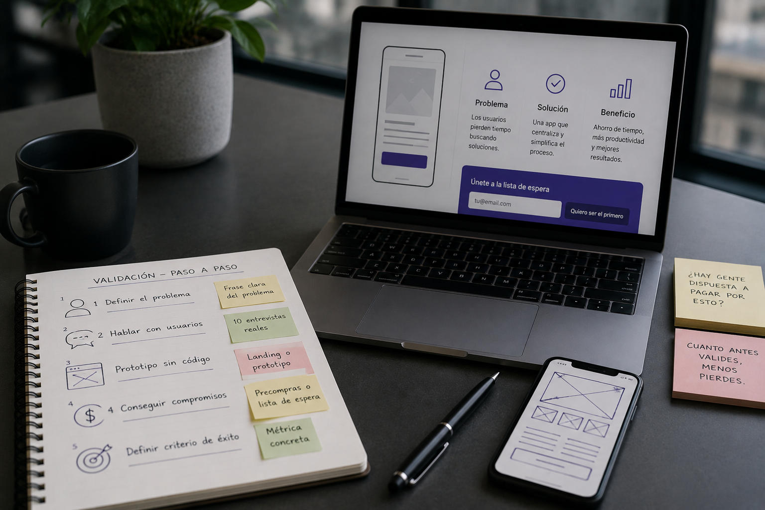Cómo validar una idea de app antes de desarrollarla (y no tirar plata)