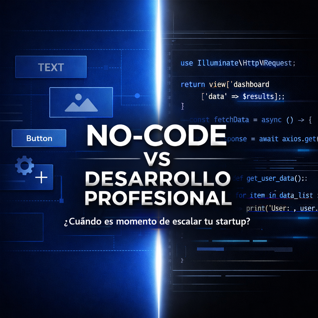 No-Code vs Programación: ¿Cuál es Mejor para Tu Startup?